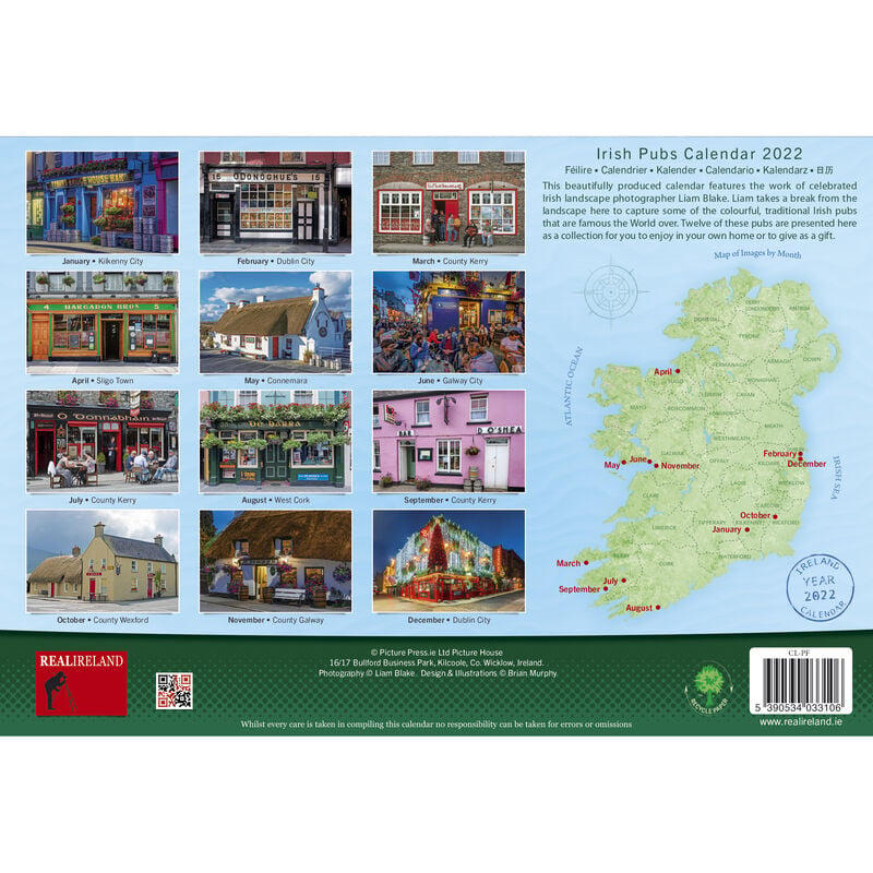 A4 Irish Pubs Calendar 2021 by Liam Blake