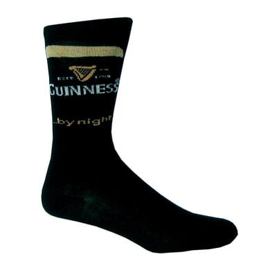 Black And Beige By Night Guinness Socks
