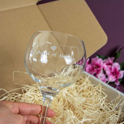 Personalised Gin Glass With Engraving and Gift Box