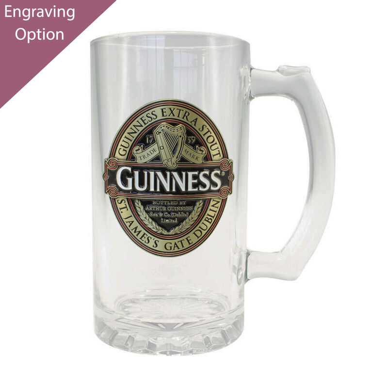 Official Guinness Colour Ruby Red Pewter Tankard With Engraving and Gift Box