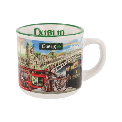 Dublin Montage Espresso Cup With Famous Dublin Landmarks
