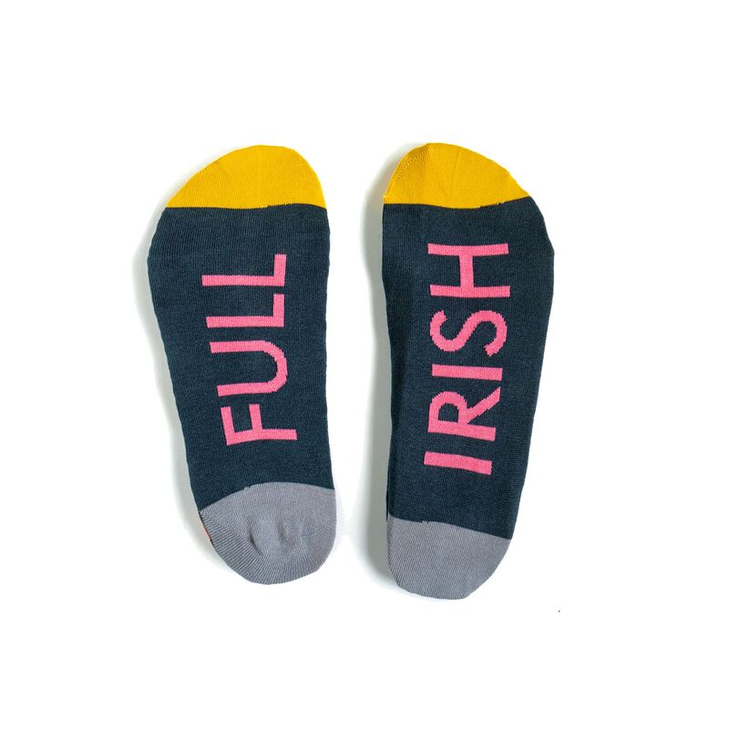 Irish Socksciety Full Irish Socks - Grey Colour With Irish Breakfast Design