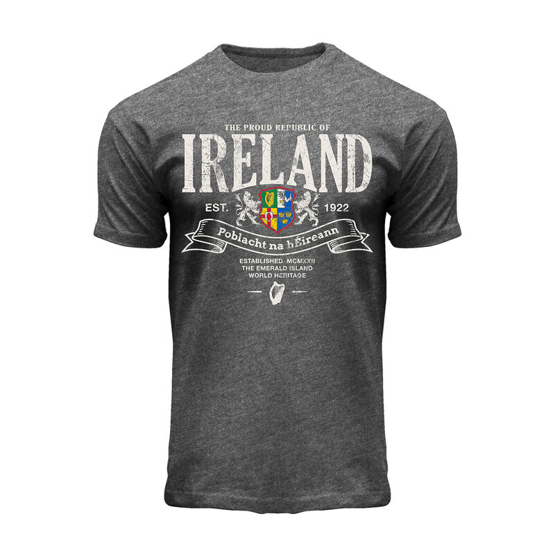 Proud Republic of Ireland Dark Grey T-Shirt