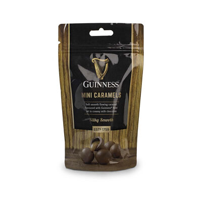 Guinness Luxury Milk Chocolate Mini Caramels in Resealable Pouch  102g