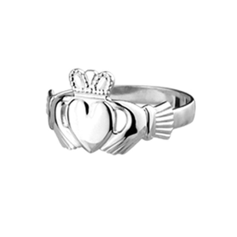 Ladies Solvar Claddagh Ring In Pack  Hallmarked Sterling Silver