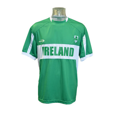 Men's Replica Style Ireland Lansdowne Rugby Jersey  Green Colour