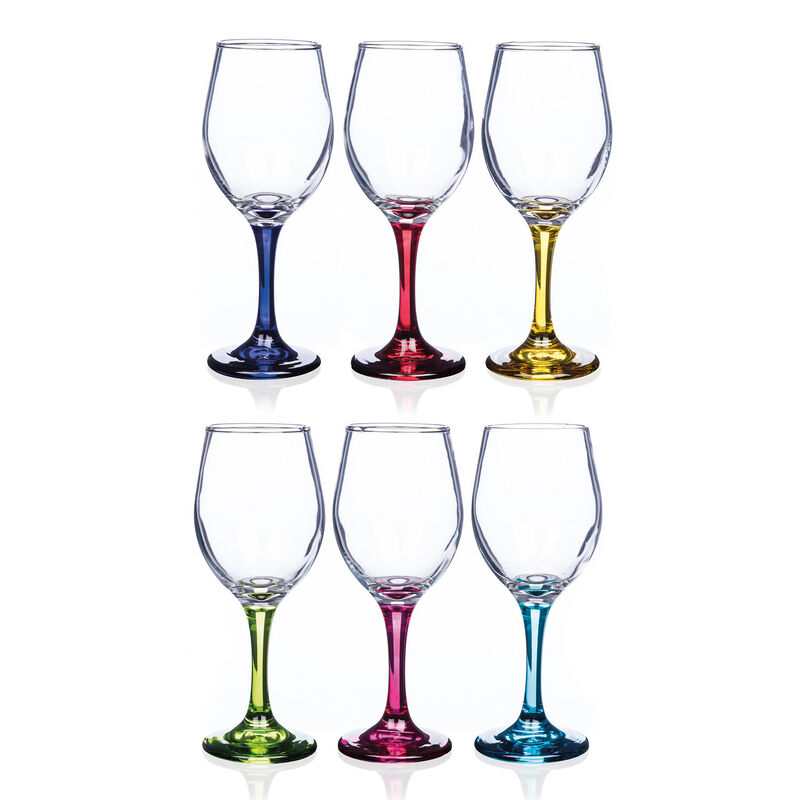 Newgrange Living Rainbow Vienna Wine Glasses, Set of 6