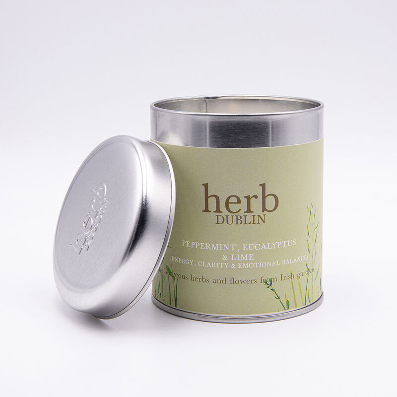 Herb Dublin Peppermint, Eucalyptus & Lime Tin Candle