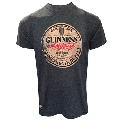 Charcoal Acid Wash Guinness Vintage T-Shirt