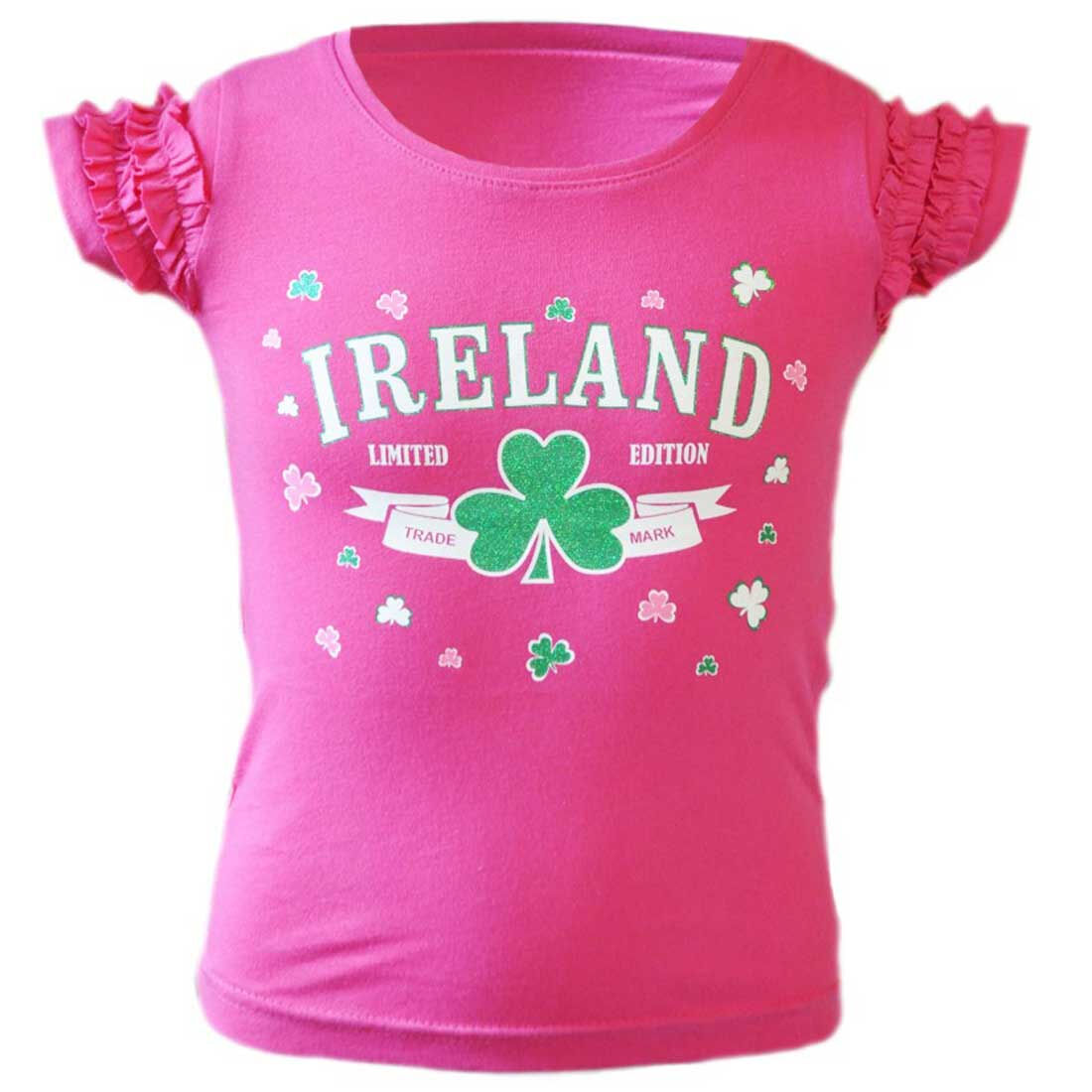 Carrolls Irish Gifts White Baby T-Shirt with Sheep Holding A Shamrock Design & Ireland Text 