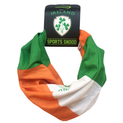 Tri Colour Sports Snood With Ireland Crest