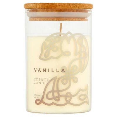 Celtic Collection Vanilla Scented Candle In A Glass Container