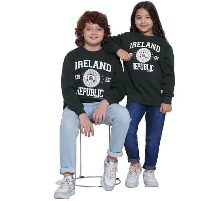 Ireland Stamp Kids Green Sweatshirt