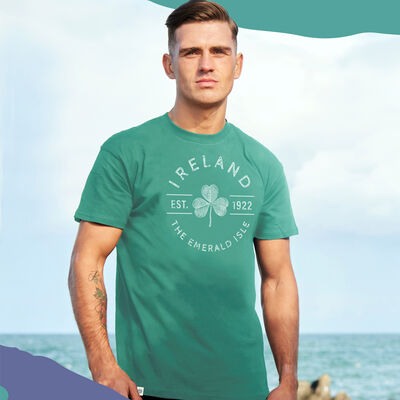 Ireland Emerald Isle Shamrock Green T-Shirt