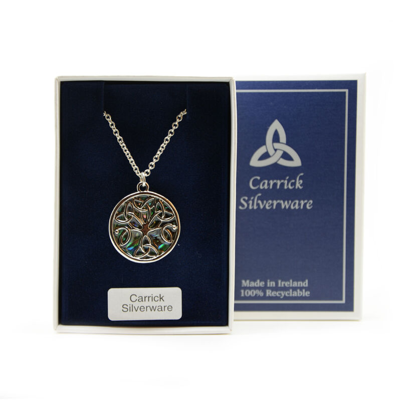 Silver Plated Carrick Silverware Celtic Tree of Life Pendant