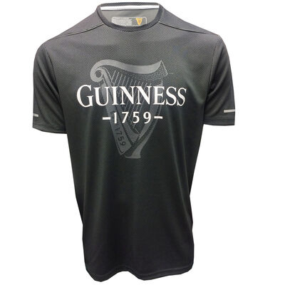 Official Guinness Harp Designed Performance Top, Grey Colour