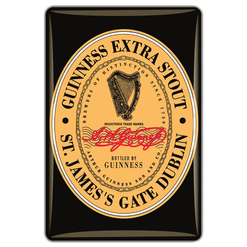 Guinness Official Merchandise Quality Epoxy Magnet With Guinness Label Design