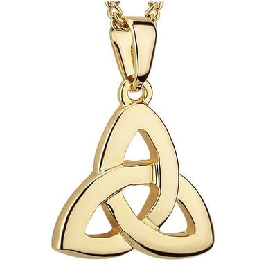 Elegant Gold Plated Irish Celtic Trinity Knot Designed Pendant