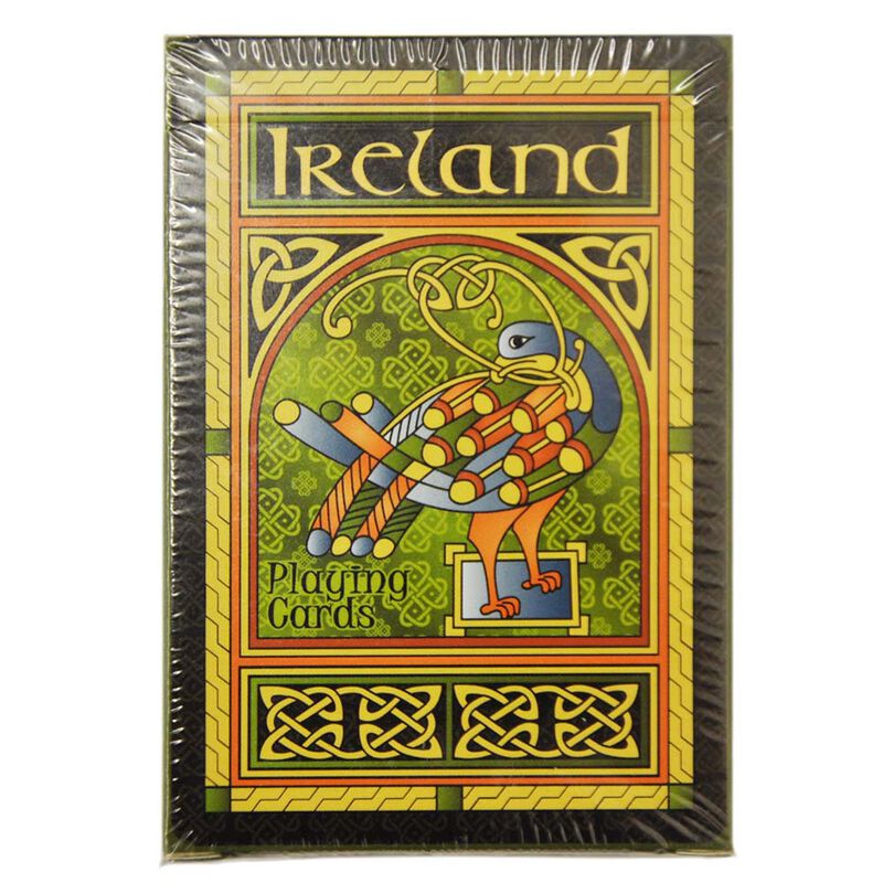 Celtic Peacock Ireland Playing Cards With A Coloured Trinity Design