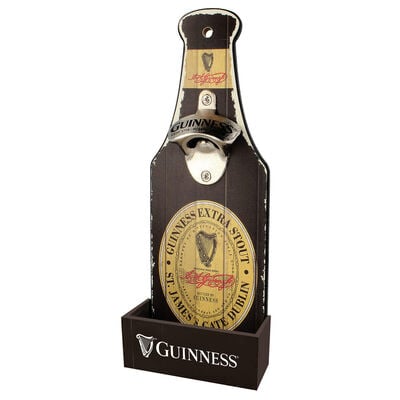 Guinness Bottle Opener And Catcher Bottle Shaped With Guinness Label Design