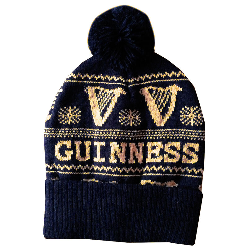Guinness Black/Gold AOP Knitted Hat