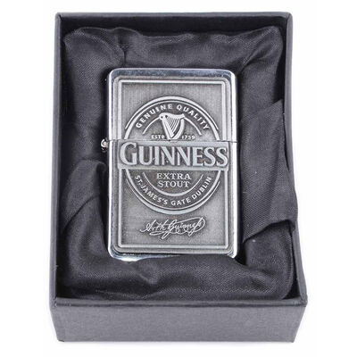 Official Guinness Oil Lighter With Engraving and Gift Box