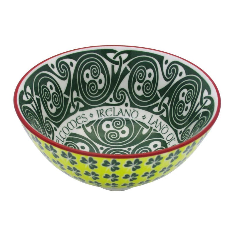 Irish Celtic Bowl With Hundred Thousand Welcomes Design 11cm