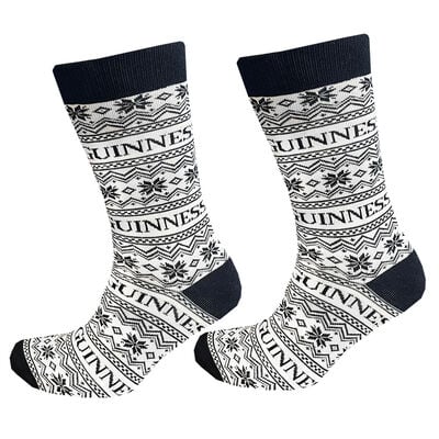Guinness Christmas Jacquard Design Socks