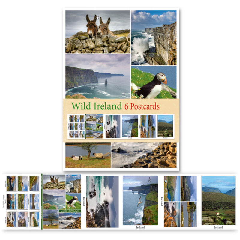 Pack Of Six Postcards Depicting Scenes Of Wild Ireland