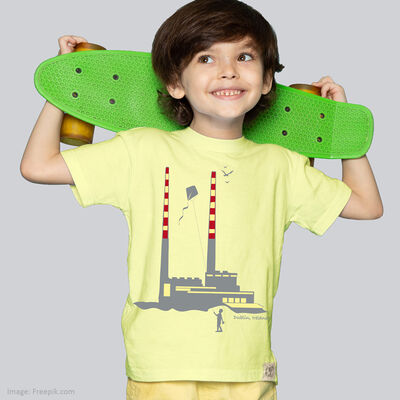 Green Island Yellow Poolbeg T-shirt Kids