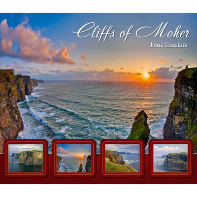 Cliffs Of Moher Designed Coasters - Set of Four