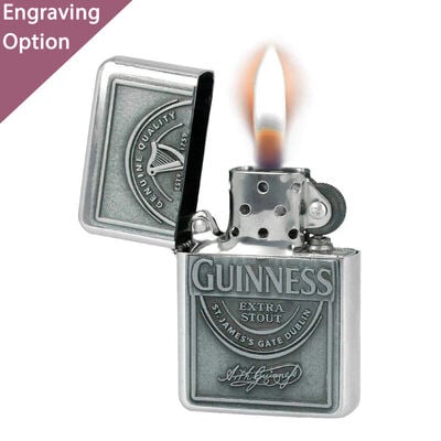 Guinness Wind-Proof Embossed Label Oil Lighter