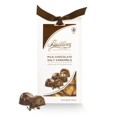 Butlers Milk Chocolate Salt Caramels  In Tapered Box, 300G