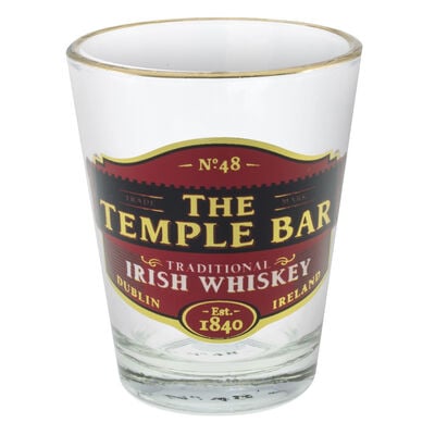 Loose Shot Glass With Temple Bar Traditional Irish Whiskey Design
