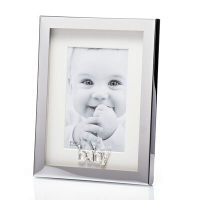 Newgrange Living Silver Plated Baby Photo Frame  6" x 4"