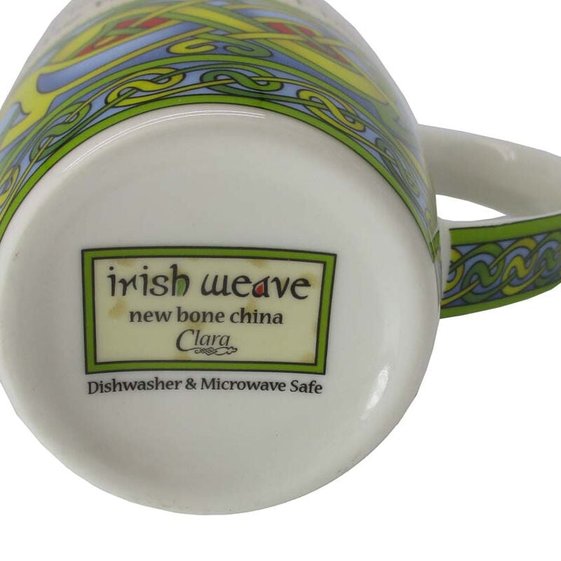 Irish Weave Bone China Mug Collection With Irish Blessing Print