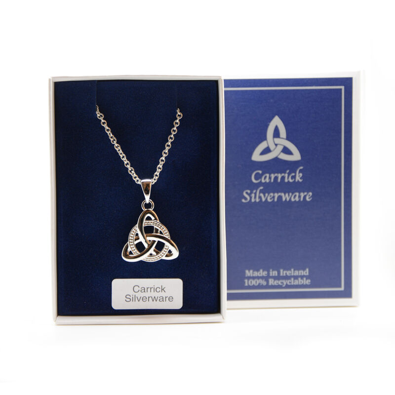 Silver Plated Carrick Silverware Celtic Knot And Celtic Pendant