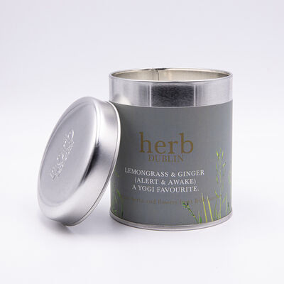 Herb Dublin Lemongrass & Ginger Tin Candle