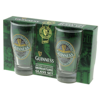 Guinness Mini Pint Glass 2 Pack