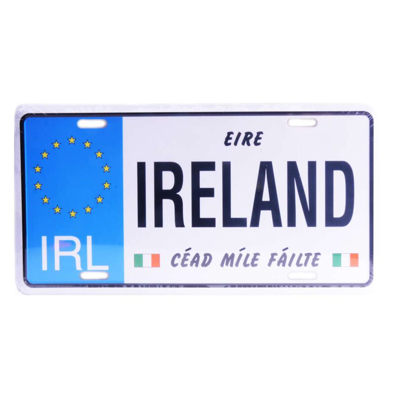 Irish Reg Plate Design With Eire Ireland and Cead Mile Failte Text