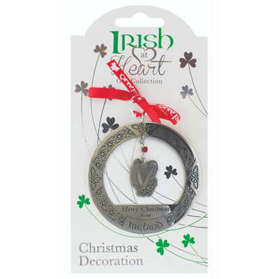 Irish Heritage Christmas Decoration Harp