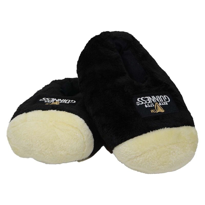 Guinness Black Giant Pint Slippers With Signature Emblem
