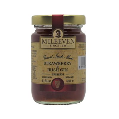 Mileeven Strawberry & Irish Gin Preserve 113g
