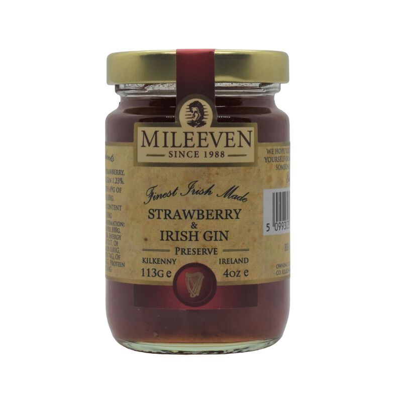 Mileeven Strawberry & Irish Gin Preserve 4oz