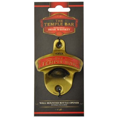 Temple Bar Wall Mounted Bottle Opener With Traditional Irish Whiskey Design