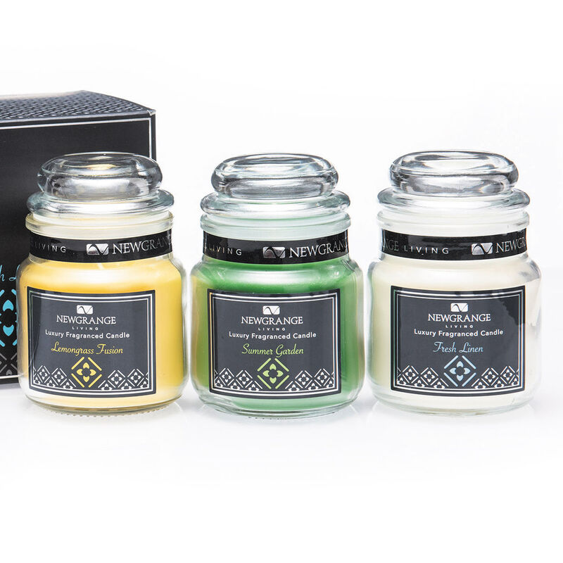 Newgrange Living Luxury Candle Jars, Set of 3