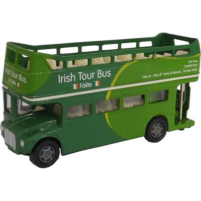 Green Irish Open Top Tour Bus