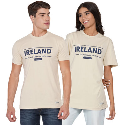 Unisex Ireland Emerald Isle Beige T-Shirt