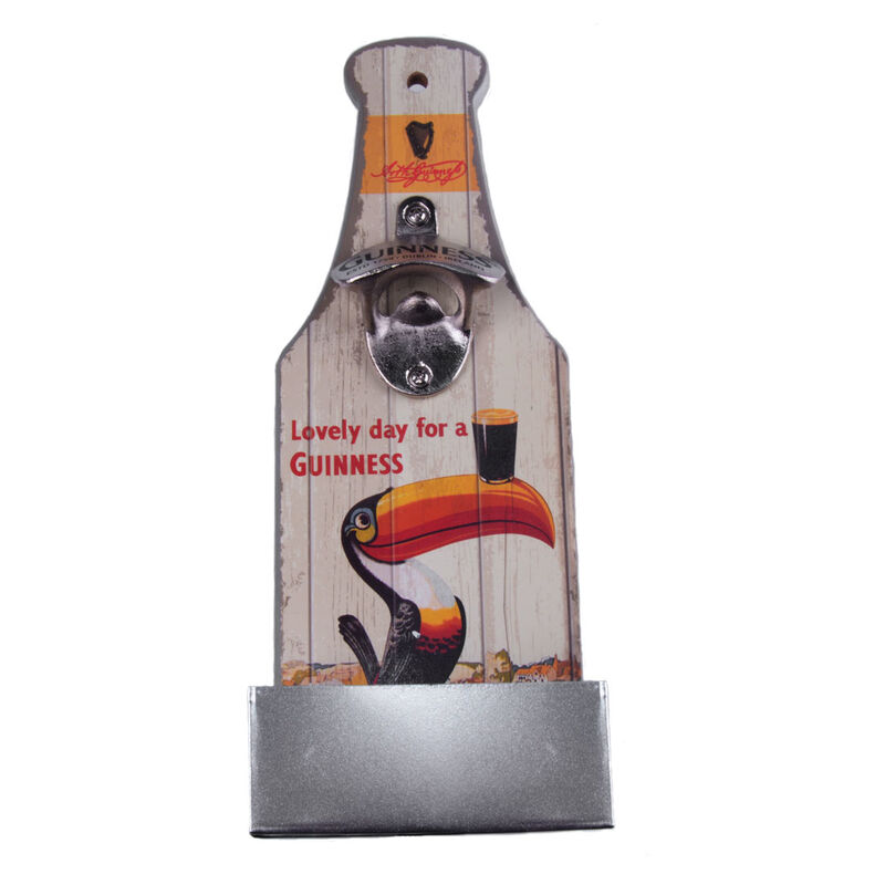 Guinness Bottle Opener And Catcher With Extra Stout Label Design
