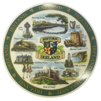 Ireland Designed Ceramic 15Cm Plate Of Famous And Historic Landmarks